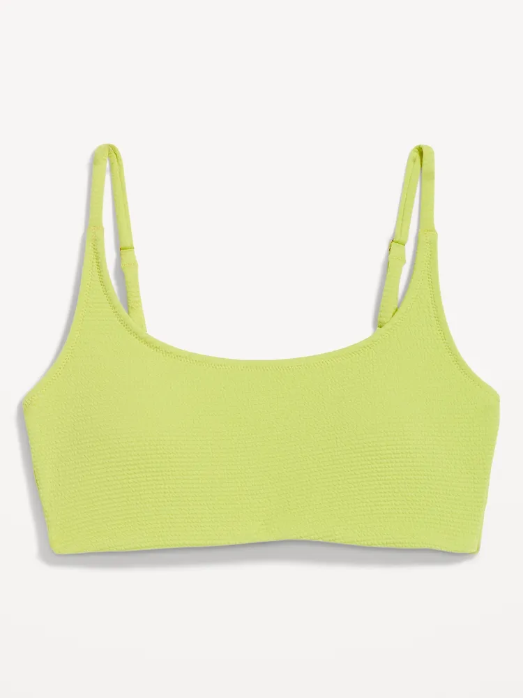 Scoop-Neck Bikini Swim Top