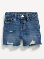 High-Waisted Jean Shorts for Toddler Girls
