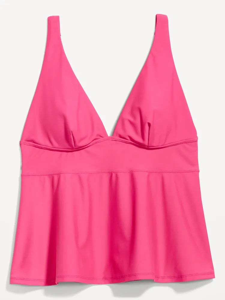 V-Neck Swing Tankini Swim Top