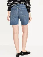 High-Waisted OG Button-Fly Jean Shorts -- 7-inch inseam