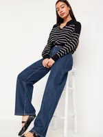 Mid-Rise Wide-Leg Jeans