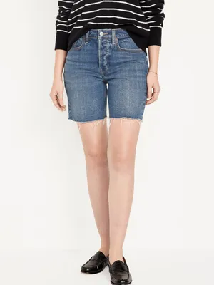 High-Waisted OG Button-Fly Shorts -- 7-inch inseam