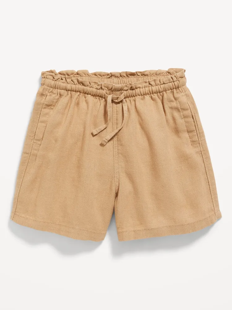 Linen Blend Pull-On Capris