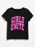 Short-Sleeve Flip-Sequin Graphic T-Shirt for Girls