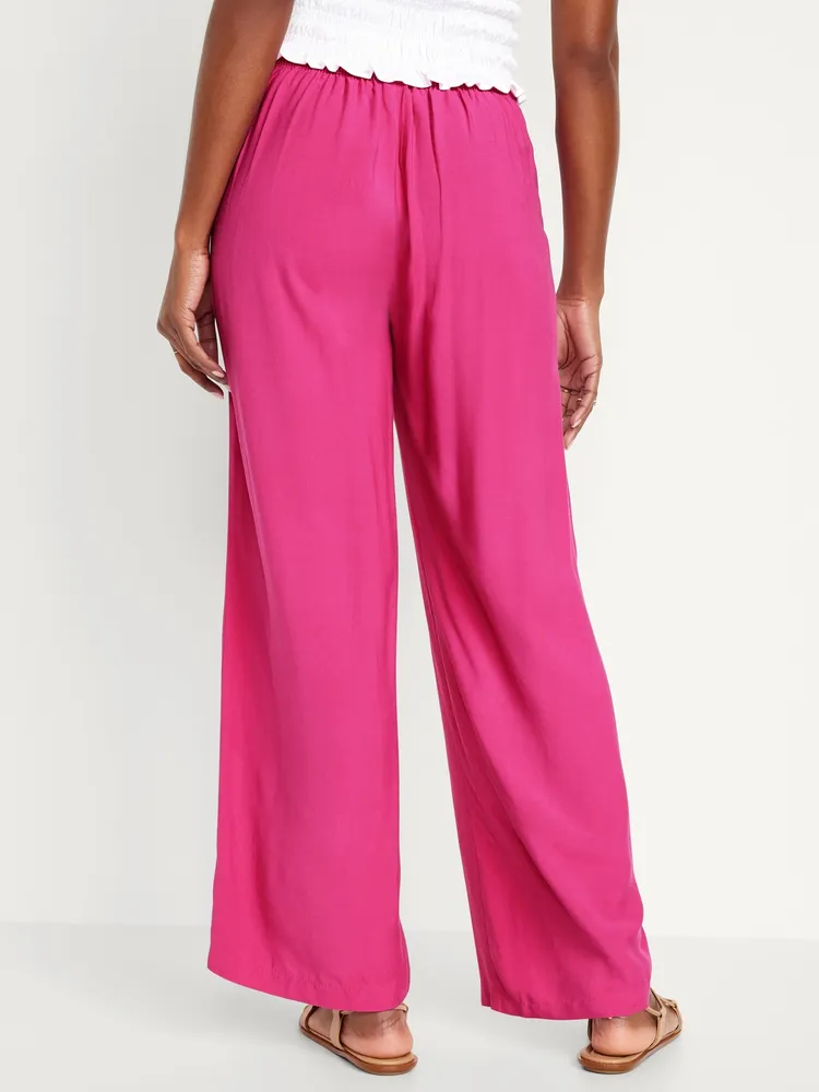 High-Waisted Playa Wide-Leg Pants