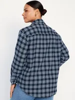 Loose Flannel Boyfriend Shirt