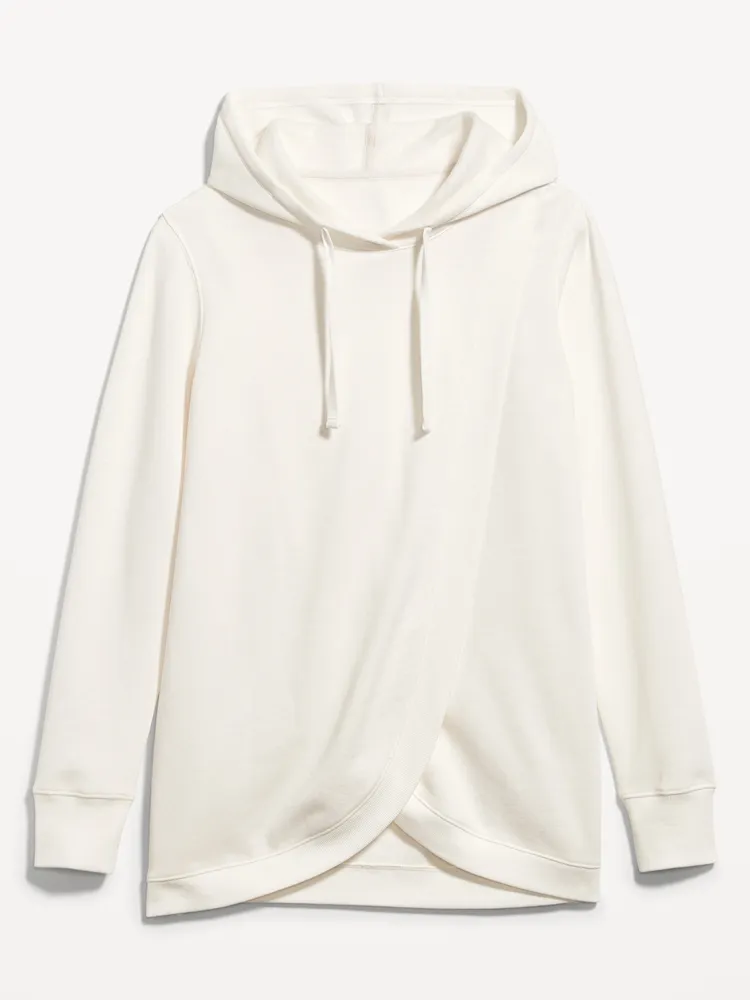 Maternity Cross-Front Nursing Pullover Hoodie