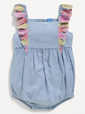 Ruffled One-Piece Romper for Baby