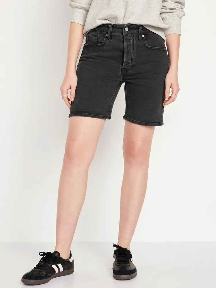 High-Waisted O.G. Straight Jean Shorts for Women -- 3-inch inseam