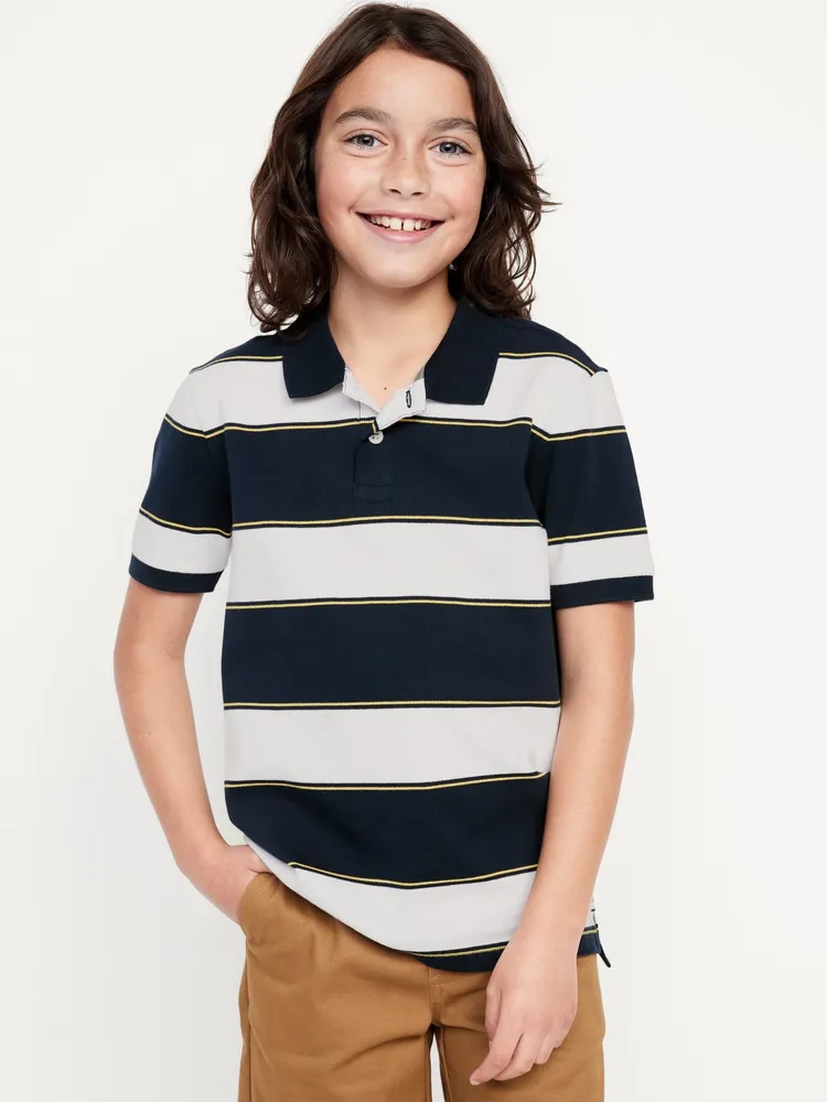 Printed Pique Polo Shirt for Boys