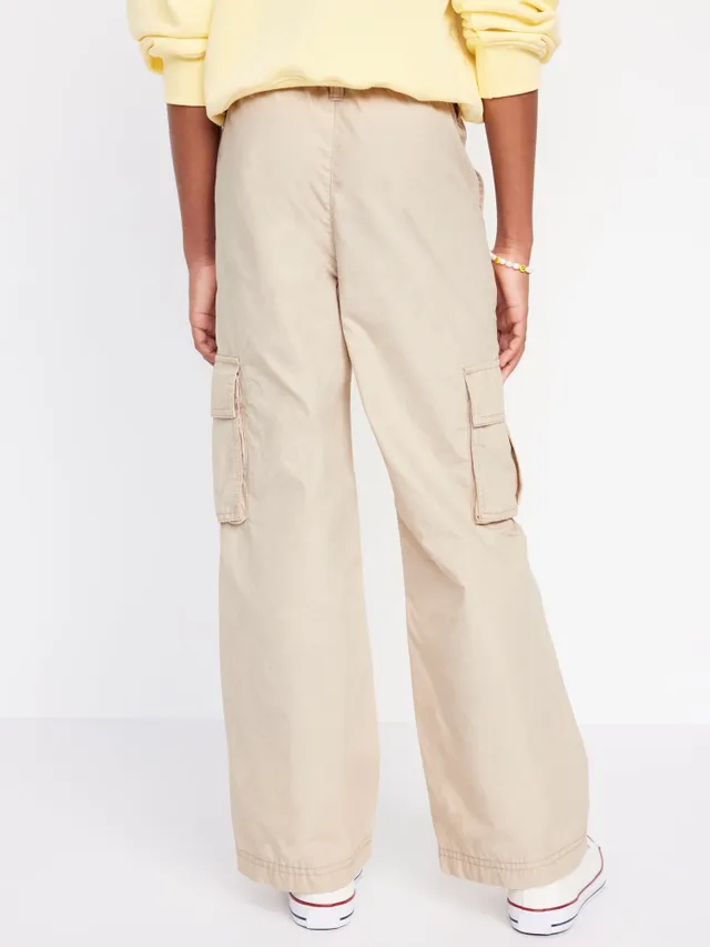 Loose Twill Cargo Pants for Girls