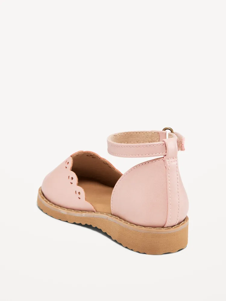 Chunky Eyelet-Trim Ballet Shoes for Toddler Girls