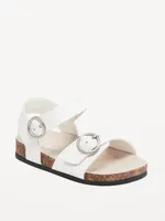 Faux-Leather Buckled Strap Sandals for Baby