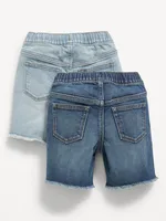 360° Stretch Pull-On Jean Shorts 2-Pack for Toddler Boys