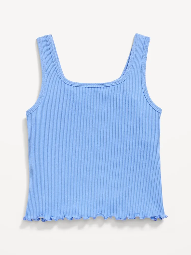 Fitted Sweetheart-Neck Tank Top for Girls