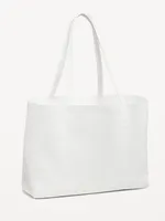 Faux Leather Tote Bag