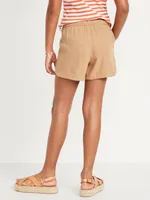 Linen-Blend Drawstring Shorts for Girls