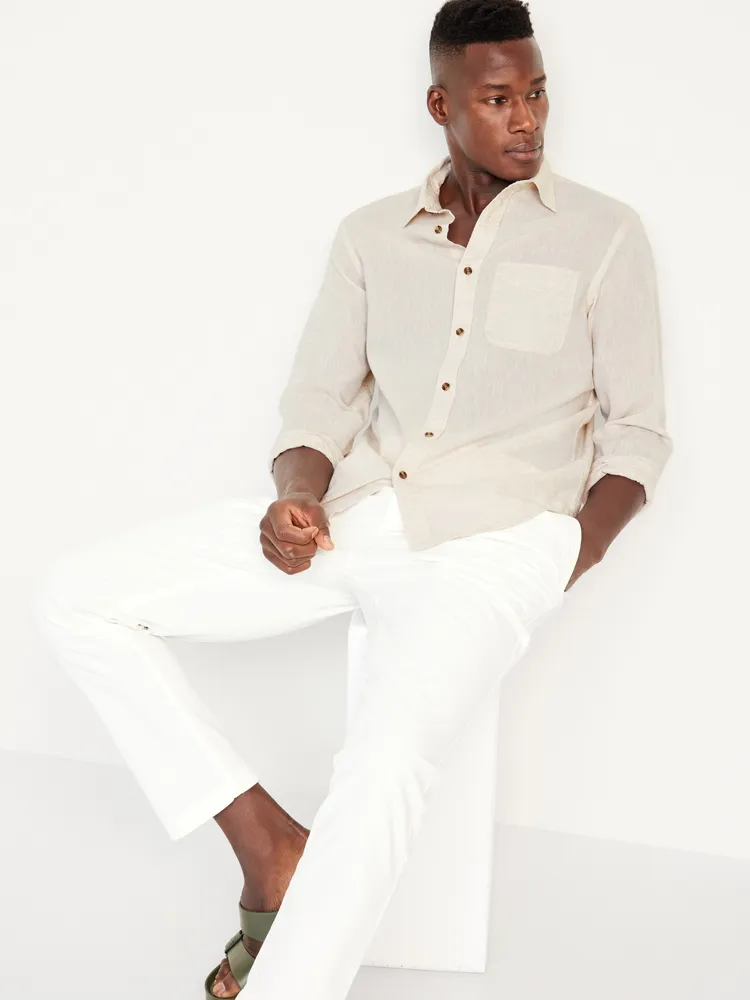 Classic Fit Everyday Linen-Blend Shirt