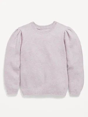 Cozy Puff-Sleeve Sweater for Toddler Girls