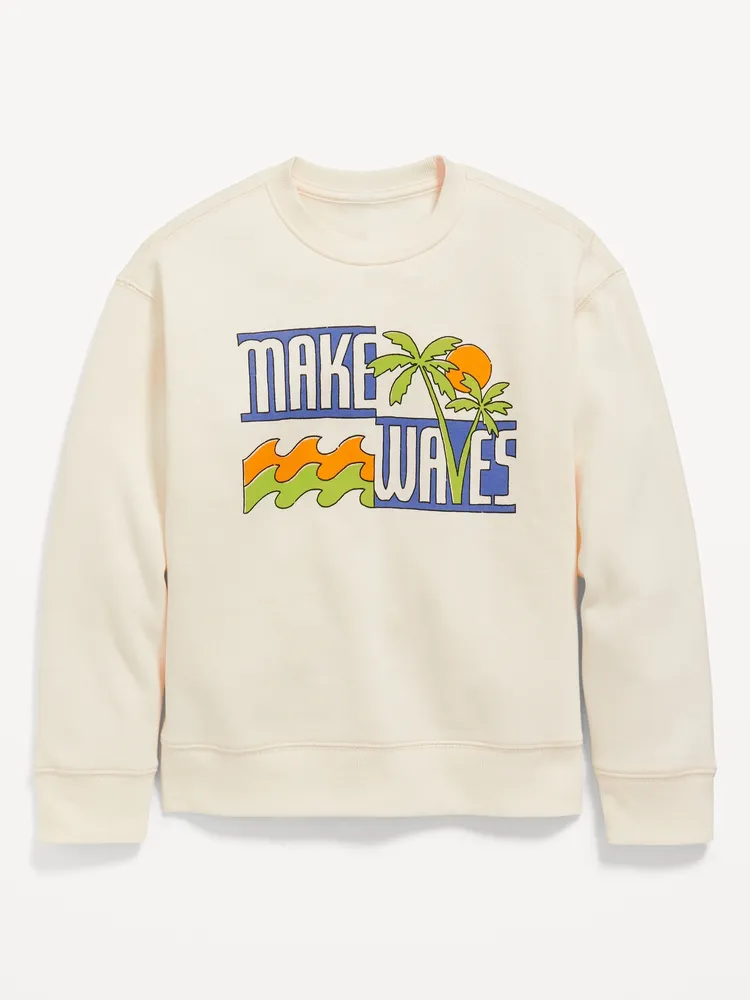 Long-Sleeve Crew-Neck Sweatshirt for Boys