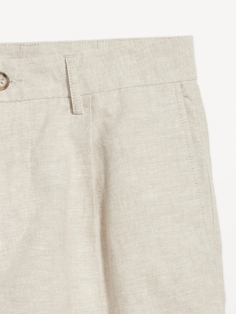 Slim Linen-Blend Chino Shorts -- 7-inch inseam