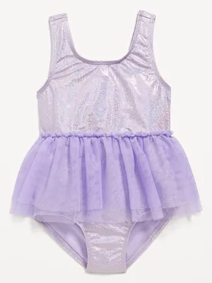 Sleeveless Swim Tutu One-Piece for Toddler and Baby