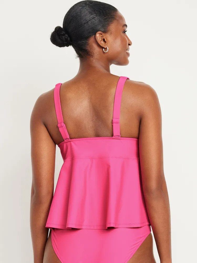 V-Neck Swing Tankini Swim Top