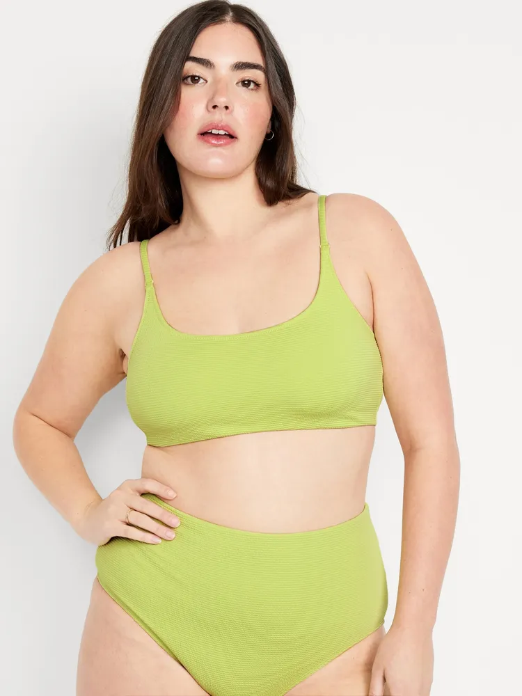 Scoop-Neck Bikini Swim Top