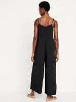 Sleeveless Wide-Leg Jumpsuit