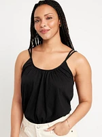 Strappy Tie-Back Tank Top