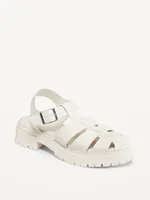 Chunky Heel Fisherman Sandal