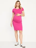 Maternity Short-Sleeve Bodycon Dress