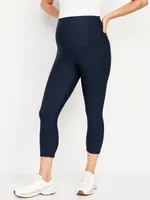 Maternity Full-Panel PowerSoft Crop Leggings