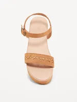 Faux-Suede Platform Sandals for Girls
