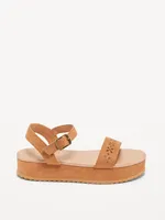 Faux-Suede Platform Sandals for Girls