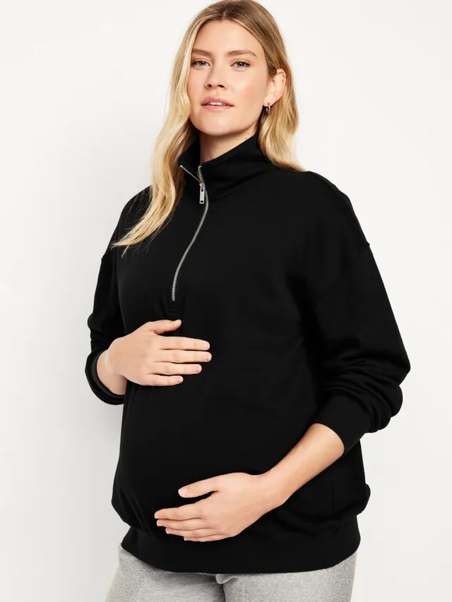 Maternity Cross-Front Nursing Sweatshirt