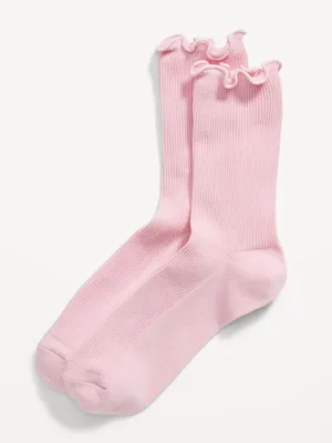 Lettuce-Edge Crew Sock for Women