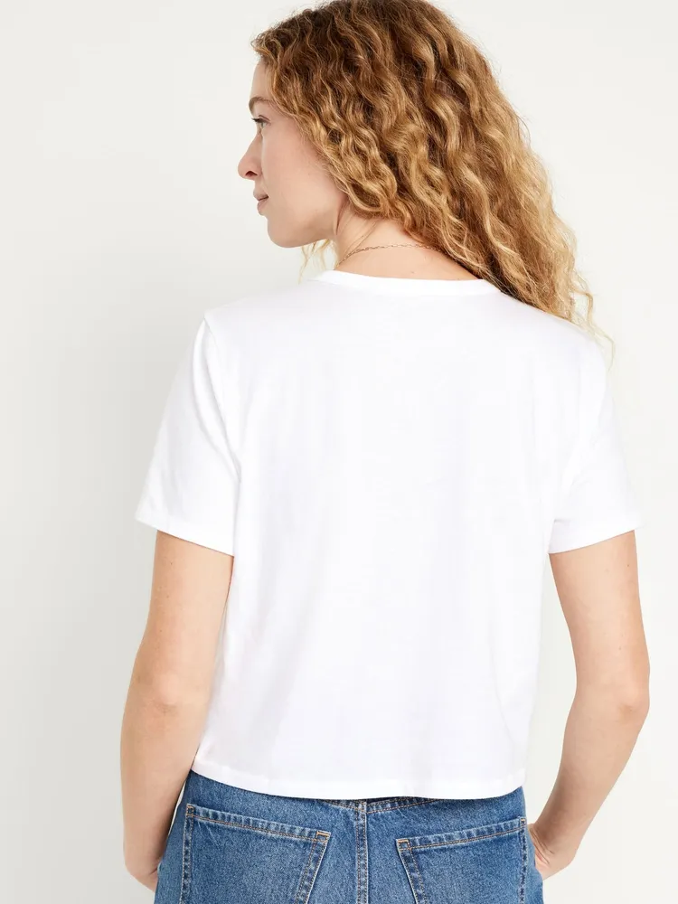 EveryWear Crop Graphic T-Shirt