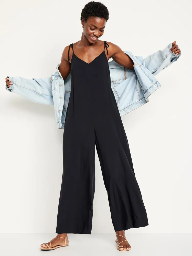 Sleeveless Wide-Leg Jumpsuit