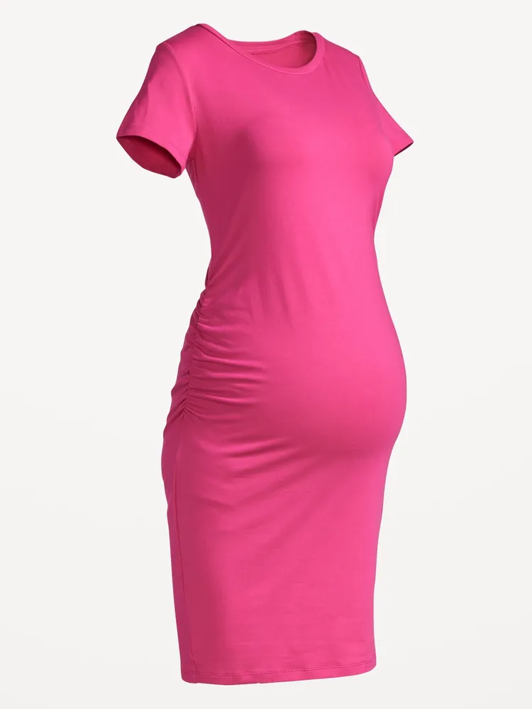 Maternity Short-Sleeve Bodycon Dress