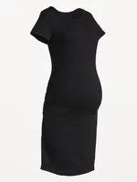 Maternity Short-Sleeve Bodycon Dress