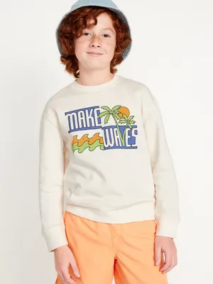 Long-Sleeve Crew-Neck Sweatshirt for Boys