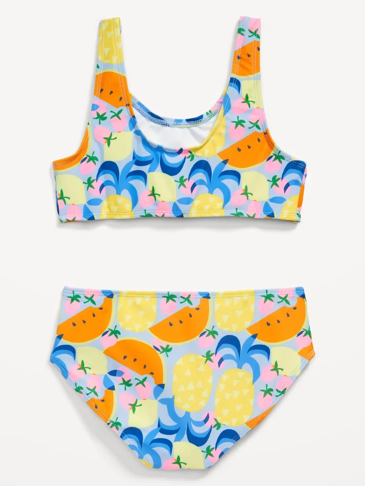 Tie-Front Bikini Swim Set for Girls