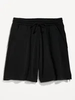 Extra High-Waisted Terry Shorts -- 5-inch inseam