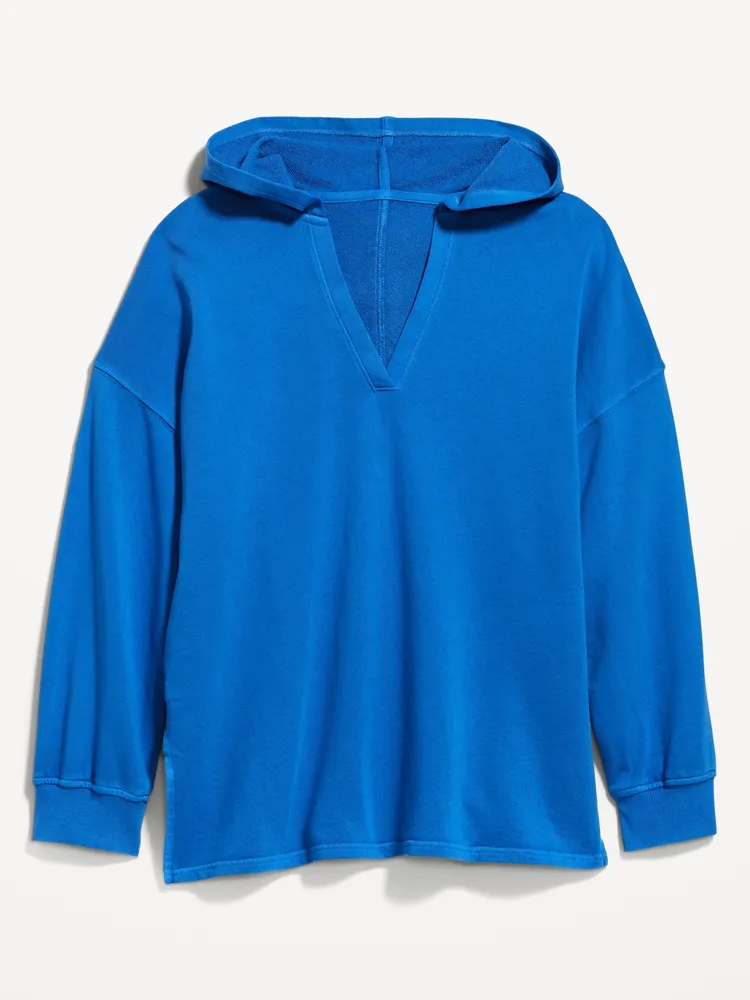 Old Navy Oversized French-Terry Tunic Hoodie for Women