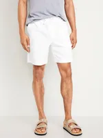 Pull-On Twill Jogger Shorts -- 7-inch inseam