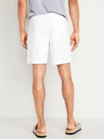 Pull-On Twill Jogger Shorts -- 7-inch inseam