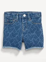 High-Waisted Jean Shorts for Toddler Girls