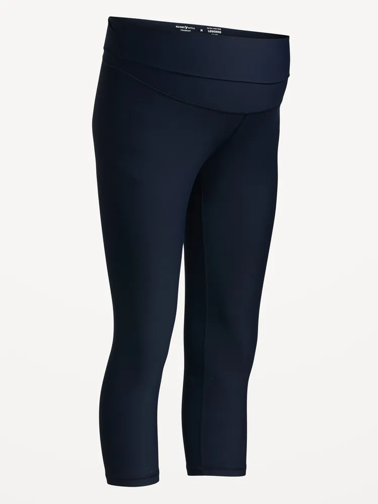 Maternity Full-Panel PowerSoft Crop Leggings