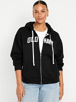 Logo Zip Hoodie Sweatshirt